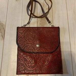 Leather crossbody purse